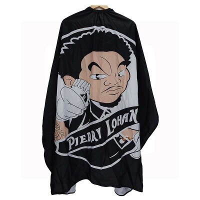 Vattentät frisyr cape tyg klippning hår mönster salong barber cape frisör frisör förkläde omlott klänning verktyg frisör förkläde: Violett