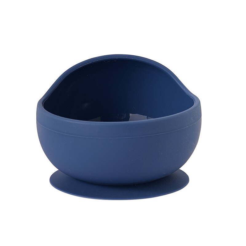 Feeding Wooden Handle Silicone Spoon For Baby Utensils Eat Soild Food Kids Training Manipulative Ability Children's Tableware: E219471