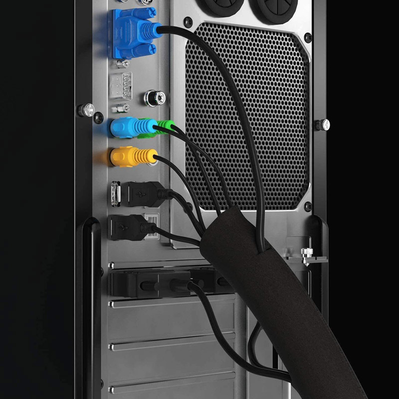 Rits Kabel Mouw Flexibele Draad Kabelbeheer Kabel Draadbeschermer Computer Kabel Organizer PC Kabelbeheer Cover