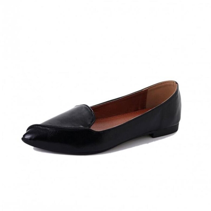 Femmes chaussures chaussures décontractées chaussures plates bout pointu chaussures pour femmes bateau solide chaussures plates dames chaussures mocassin femme