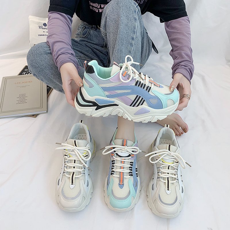 Quheng – baskets de beauté bleu blanc cassé 3M, chaussures d'automne et d'hiver,