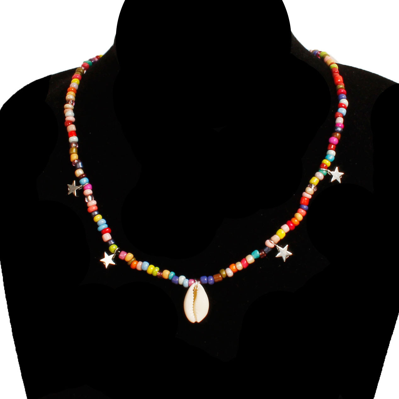 Eenvoudige Mode Accessoires Bohemen Rijst Parel Shell Strand Ketting Vrouwen Mode Hand Kralen Ketting Kraag Ketting: 06