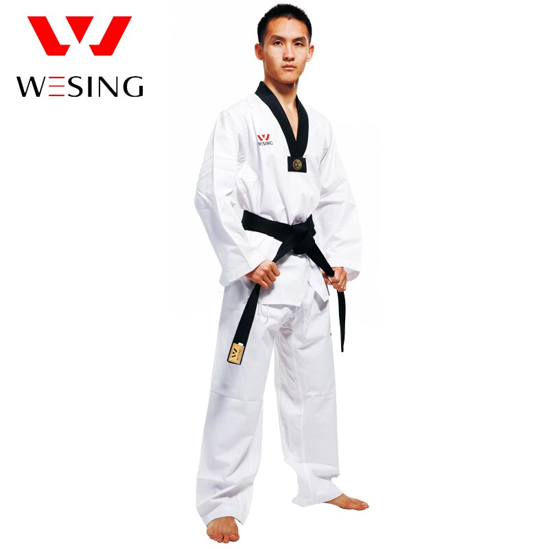 Westing-uniforme de Taekwondo transpirable para hombres y mujeres, traje de Taekwondo, entrenamiento, competición, Taekwondo, talla grande 4XL