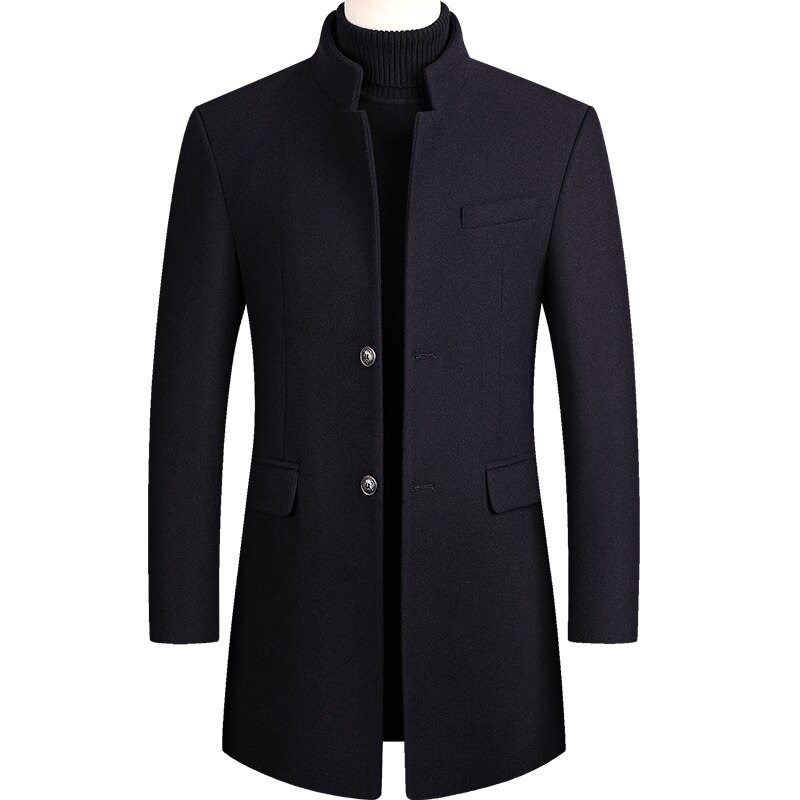 Herren Mäntel, herren Peacoat,winter Mantel Männer, wolle Mantel Männer, herren Mäntel und Jacken, mantel Männer, abrigos Hombre Invierno Hombre: Marineblau / XXL