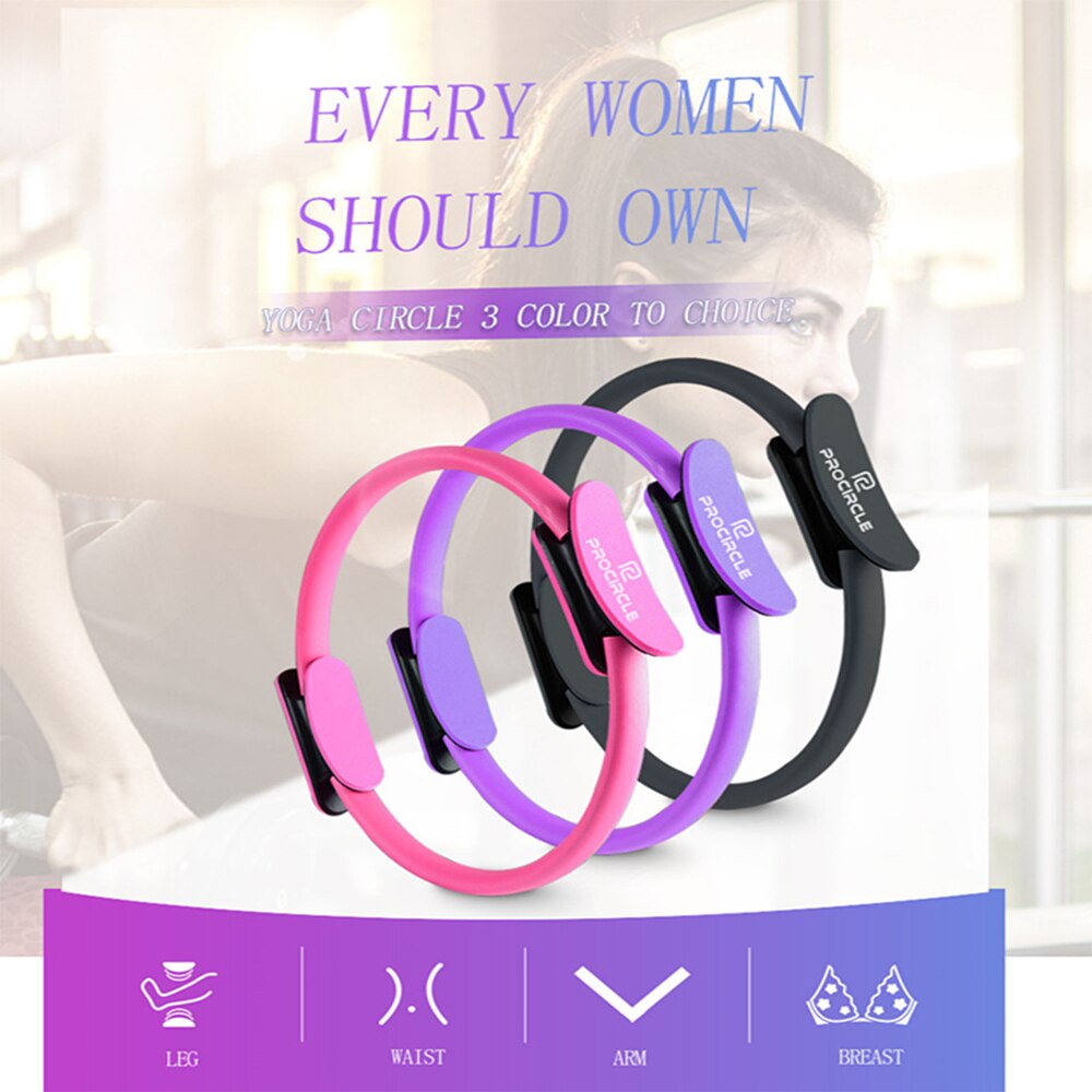 Yoga Pilates Ring Fitness Ring 4 Kleuren Pilates Circle Fitness Magische Cirkel voor Fitness Training/Full-Body Workout