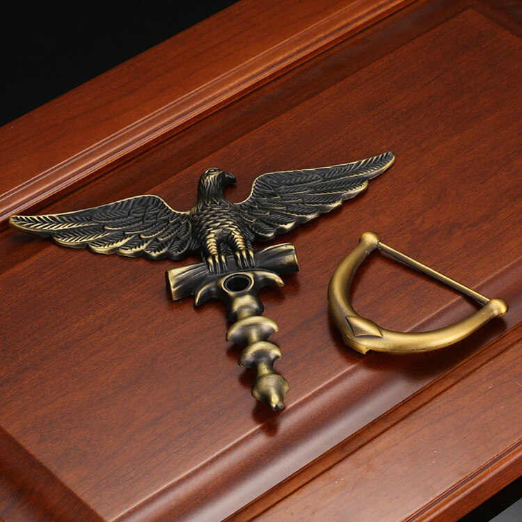 Knocker Door Anti-theft Door Knocker European Eagle Head Zinc Alloy Knocker Ring Home Decoration Ring Door Handle Hardware