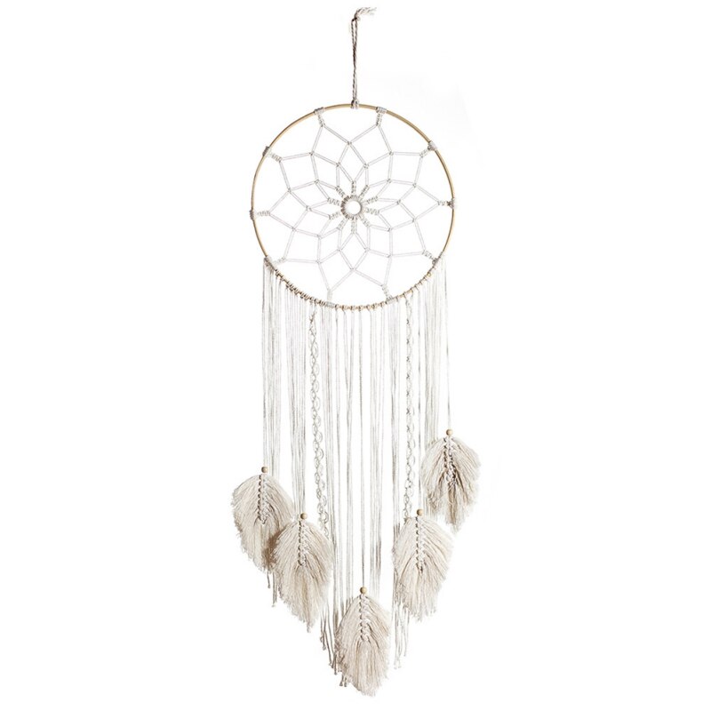 Tapiz colgante de pared hecho a mano, colgante de macramé, decoración de pared de boda, telón de fondo para habitación, manta de pared, decoración del hogar: A