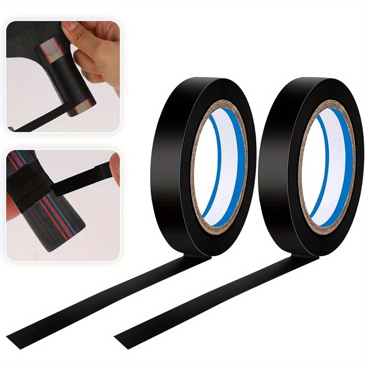2 Rolki Taśmój Klejącej robić Rąk, Taśma robić Owijania Rączek Rakiety Tenisowej - Mieszanka Wykończeniowa, Antypoślizgowa, Wygodna robić Rakiety Tenisowej i Badmintonowej