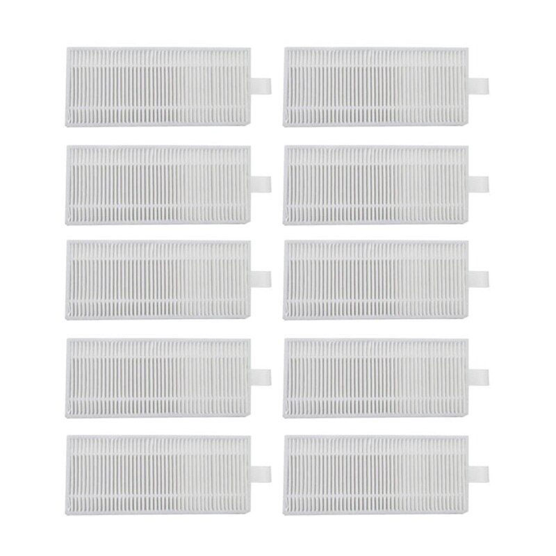 Filtros Hepa, paño de mopa, reemplazo de cepillo lateral para Cecotec Conga Series 4090, piezas de limpiador al vacío: 10pcs