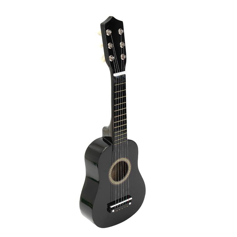 21- tum trä ukulele jul ukulele barn fyrsträngad liten gitarr färg ukulele gitarr resegitarr ukulele kit: Nero