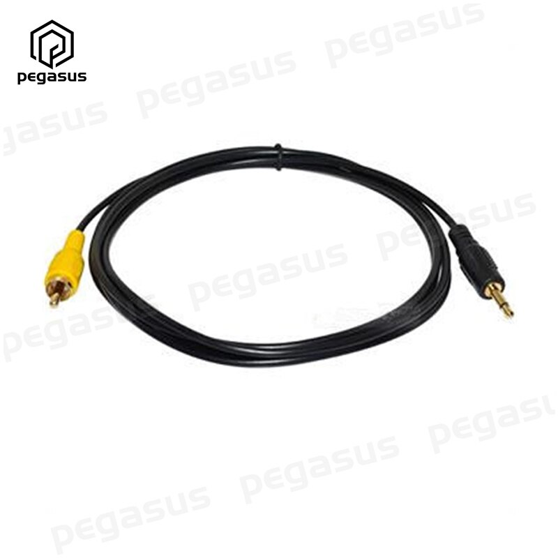 Vergulde 3.5Mm Mono Male Plug Naar Rca Male Lotus Audio Kabel 1.8 Meter