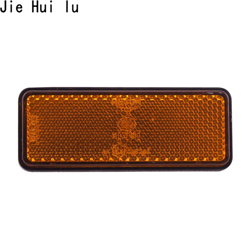 1 Pair 24LED Rectangle Motorcycle Reflector Tail Brake Turn Signal Light Lamp Car ATV LED Reflectors Truck Side Warning Light