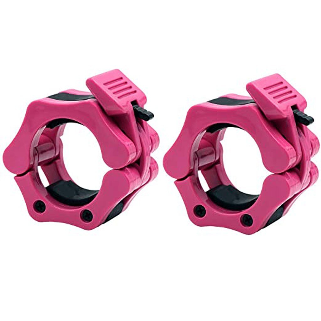 2 Inch Barbell Collars Quick Release Barbell Clamp Safe Convenient Clamp For Weightlifting Outdoor Sports Accessories#40: A