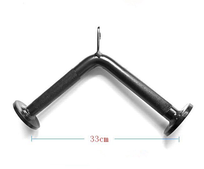 Home Gym Fitness Lat Pull Down Bar Pulley Cable Machine Attachments Biceps Triceps Blaster T-bar Full Body Workout Rowing Handle: 1