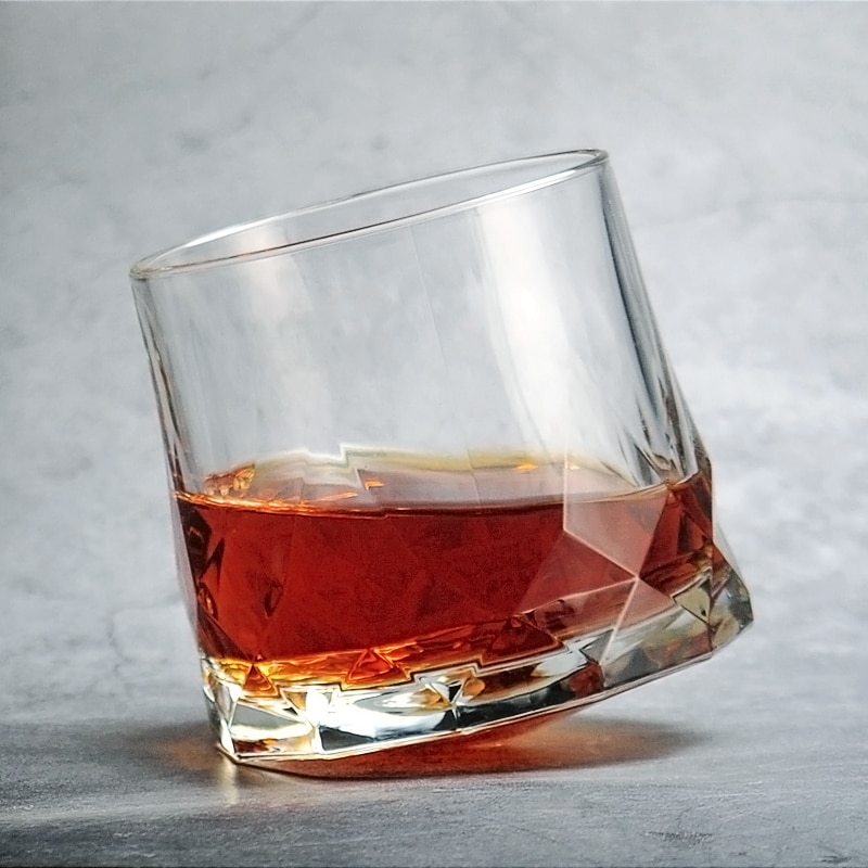 hav merke whisky tumbler glass diamant prismatisk slipt tykk tung xo whisky stein kopp ølglass spinnende vinglass