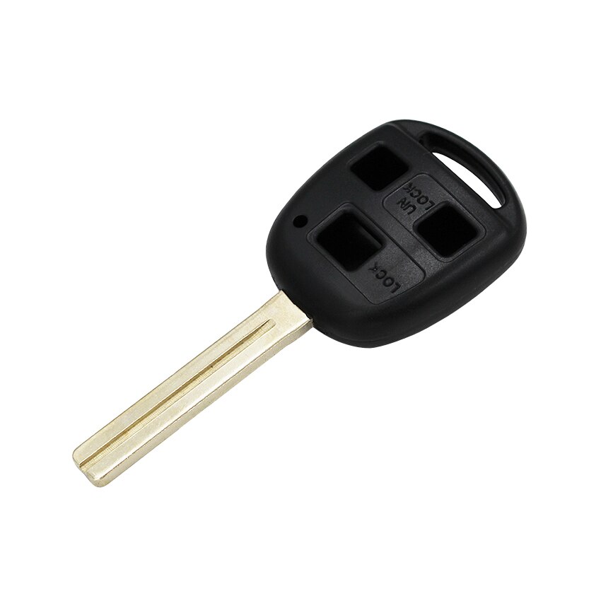 3 Button Remote Smart Car Key Shell Case Housing Cover Fob for Toyota for Lexus with TOY40 Uncut Long Blade