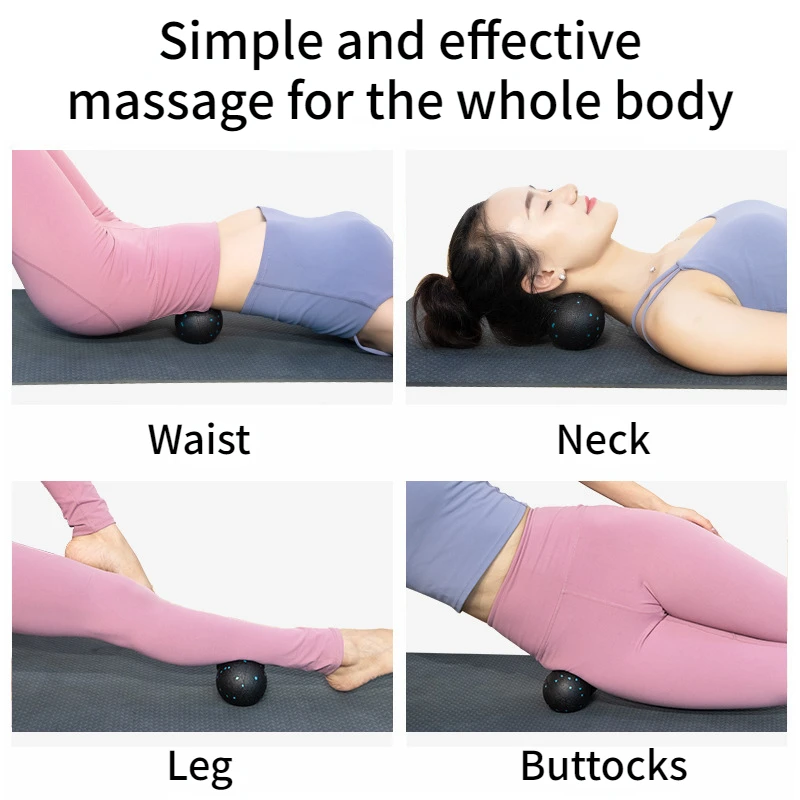 Fitnessball, hochdichter EPP-Erdnuss-Massageball, leichter Rücken-/Nacken-/Fuß-Mobilitätsball, tiefe Gewebe, myofasziale Entspannung
