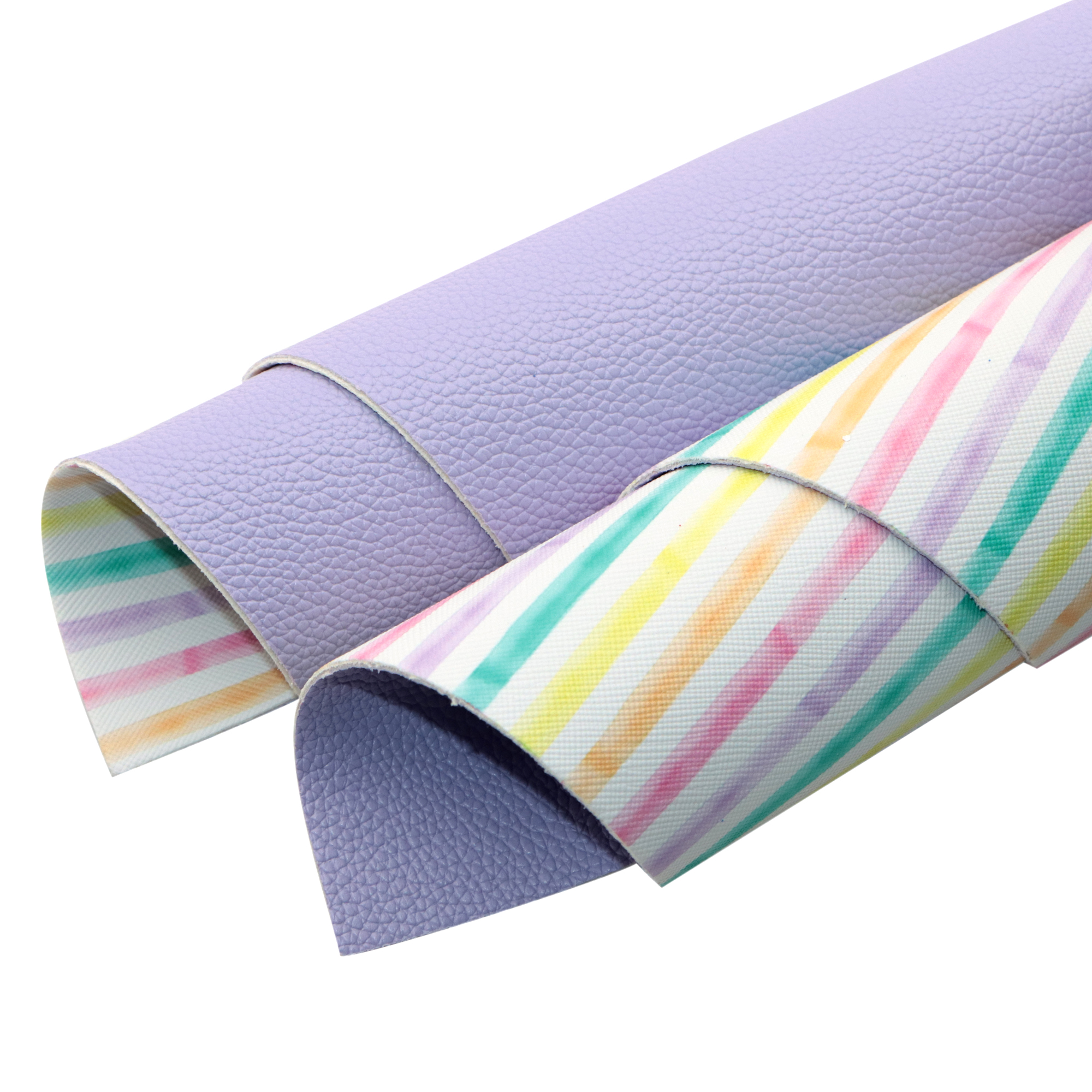 Double Sided Faux Leather Sheets Love Rabbit Plaid Printed Synthetic Leather Fabric for Easter Valentine's St. Patrick's Day: 1124512001