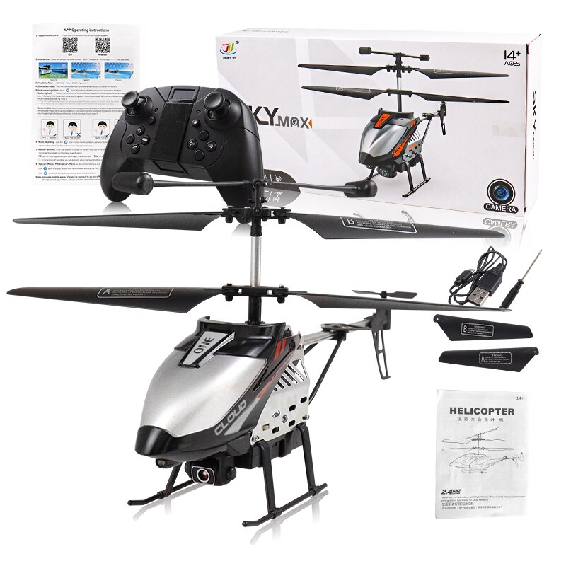 Hélicoptère Rc avec caméra 2.4GHZ sans fil contrôle infrarouge avion à Induction 4 canaux avec gyroscope intégré 500mah grande batterie