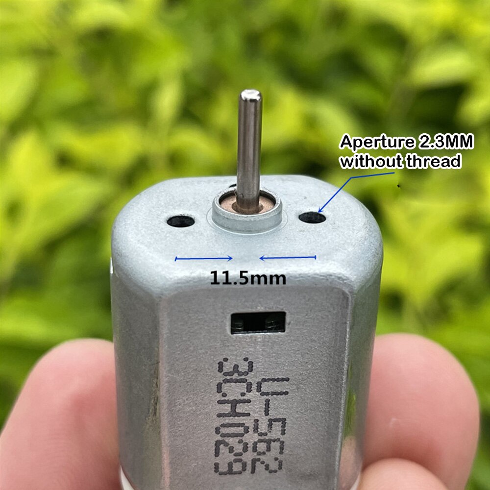 Mikro 280 motor  dc 3v-12v 3.7v 6v 9v 11000 rpm høyhastighets kullbørste 280 motorer elektrisk leketøy bil båt modell tilbehør