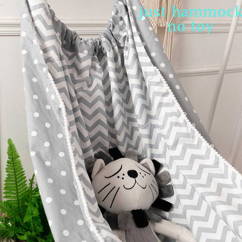 AAG portátil bebé hamaca columpio para bebé al aire libre silla desmontable decoración de habitación de niño hamacas de columpio cuna colgando cuna cama: MAAG714-gray