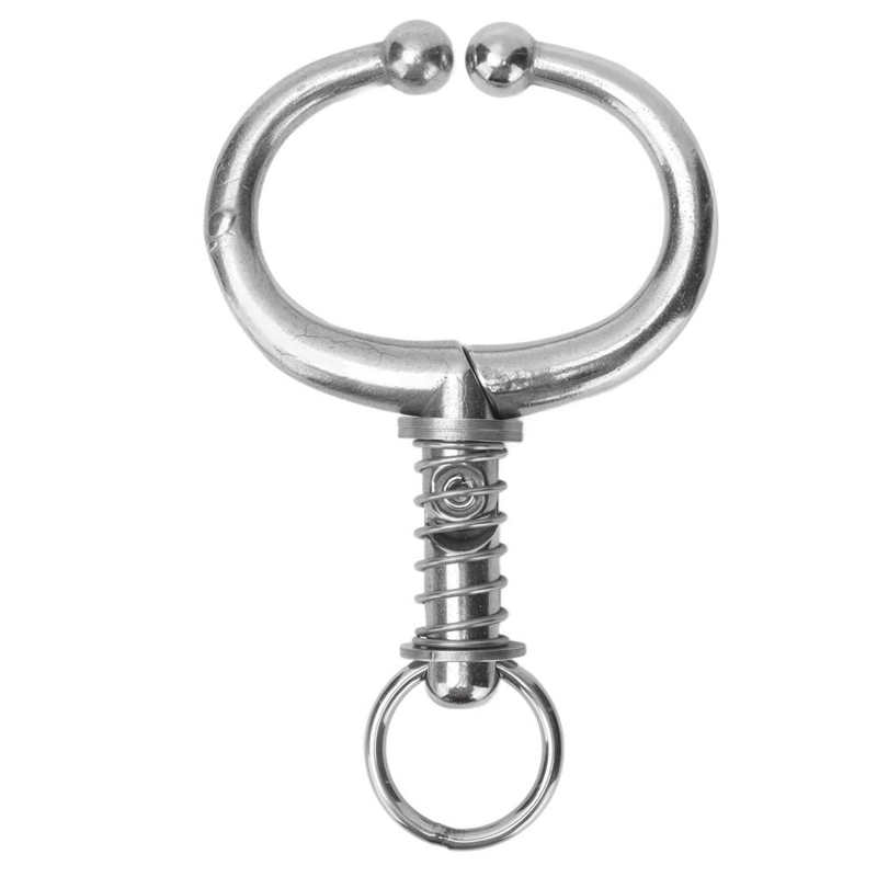 Farm Animal Supplies Cattle Nose Ring Stainless Steel Cattle Nose Clamp Bull Cow W Spring Nose Ring: Style2