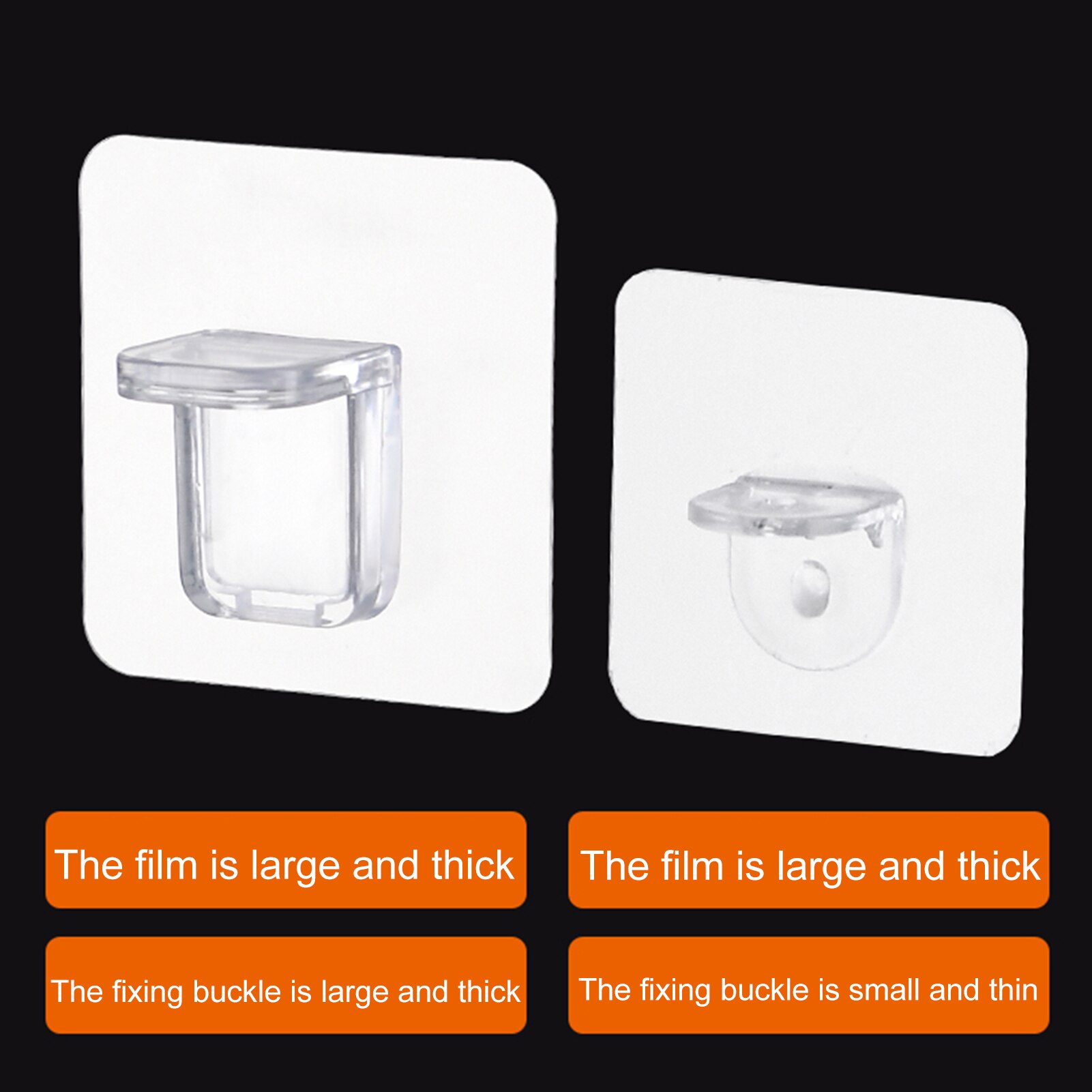 10 Pcs Upgrade Abs Plank Houder Plastic Plank Ondersteuning Clips Zelfklevende Pinnen Closet Kast Plank Beugel