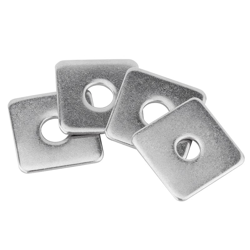 304 kwadratowe podkładki płaskie ze stali nierdzewnej  m8 m10 niestandardowe grube duże podkładki kwadratowe