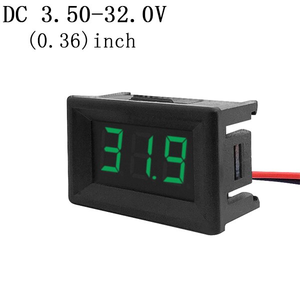 Mini Digitale Voltmeter Ampèremeter 1 Pcs Digitale Display Voltmeter DC4.5-30V Panel Current Meter Tester Led Digitale Display: 6