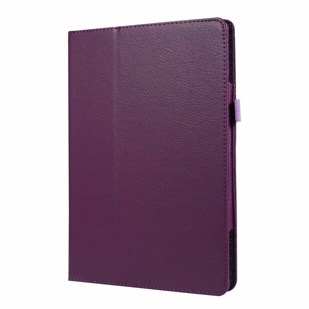 Tablet Case For Huawei MediaPad M5 Lite 10 PU Leather Folding Stand Cover For Huawei M5 Lite 10 BAH2-W19/L09/W09 Case + Pen: purple