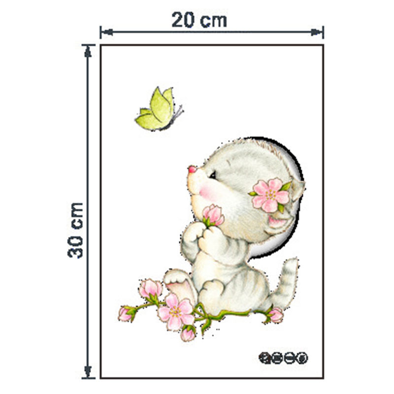 Cute Cat Stickers Deco Toilette Stickers With Cats Toilet Poster Toilet Bowl Lid WC Accessories Toilet Seat Bathroom Decoration