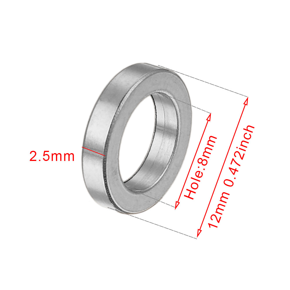 10 Uds. Espaciadores redondos planos de acero inoxidable disco de cuentas cuentas sueltas con agujero grande para DIY pulsera collar artesanía joyería suministros: Rojo
