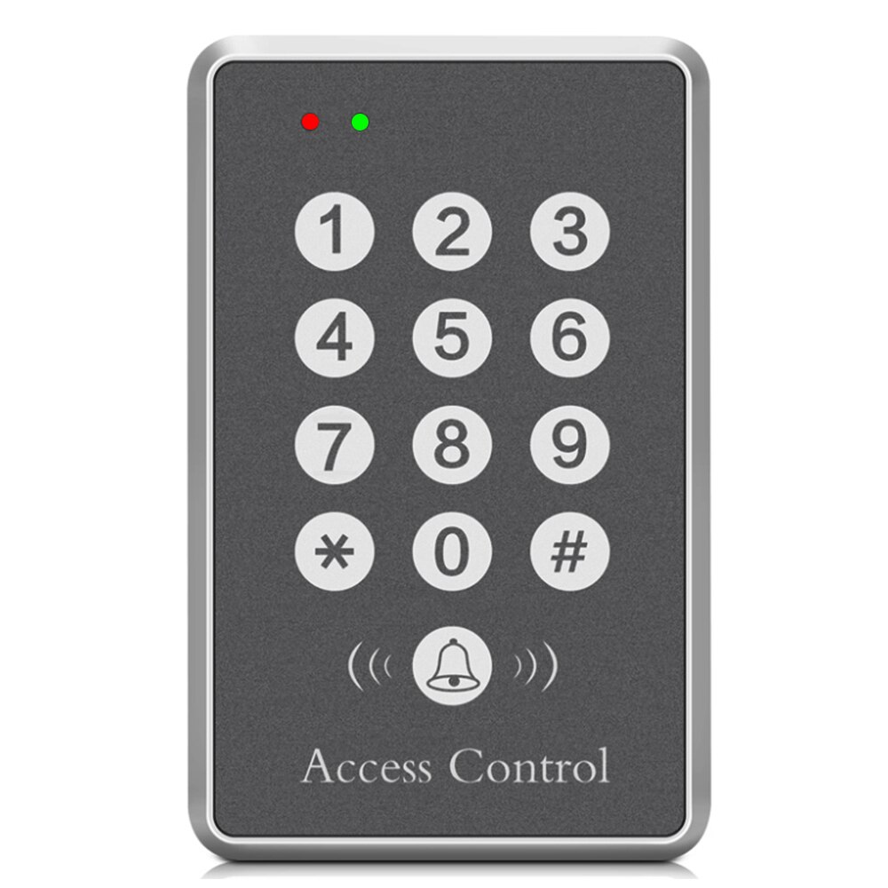 LUCKING DOOR Access Control System Machine Security 125Khz RFID Proximity Entry Door Lock Entry Access Keyboard Silver