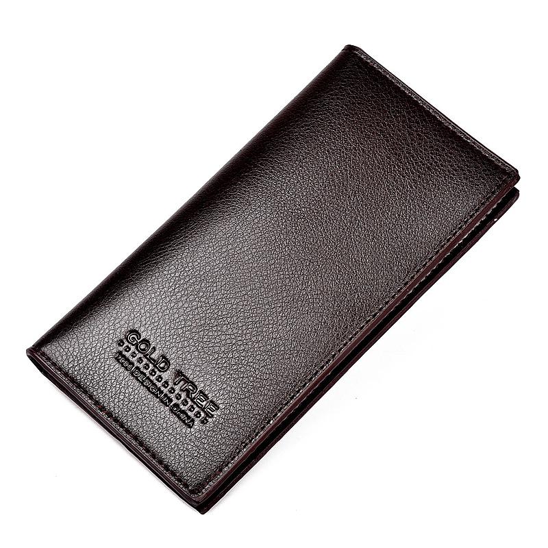 Men Wallet Male Purse Soft Business Large Capacity Car Key Holder Purse Wallet Clutch Bag For Men: Brown