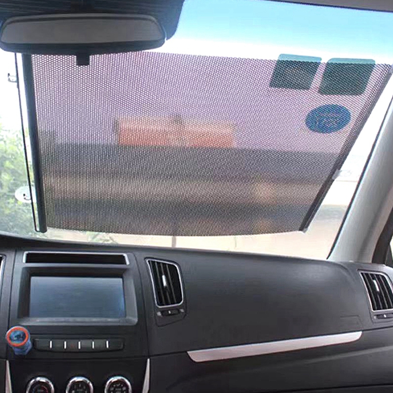 Versenkbare Sonnenschirm Roller Vorhang Sommer Auto Sonnenschirm Hause Sonnenschutz Vorhang Wärmedämmung Shutter Mesh Schatten Vorhang