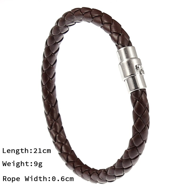 Noter flätat läderarmband herr 5 färger berlock brazalete för hombre pu armband för män casual smycken