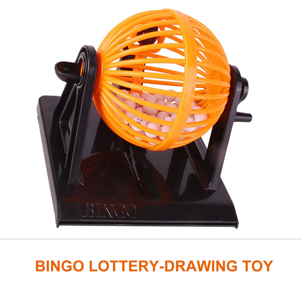 Bingo Game Console Simulative Lottery Machine Children Educational Toys Bingo Machine Party Game Props for Home