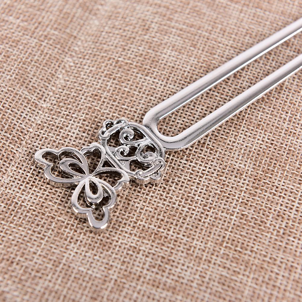 Chinese Vintage Bronze Antique Hair Sticks Hairpin DIY Zinc Alloy Metal Jewelry Accessories Bob Bookmark