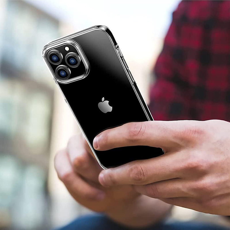 360 ° Funda de teléfono de cuerpo completo para iPhone 16, 15, 14, 13, 12, 11 Pro Max Mini Plus, cubierta dura híbrida transparente, Funda suave de silicona