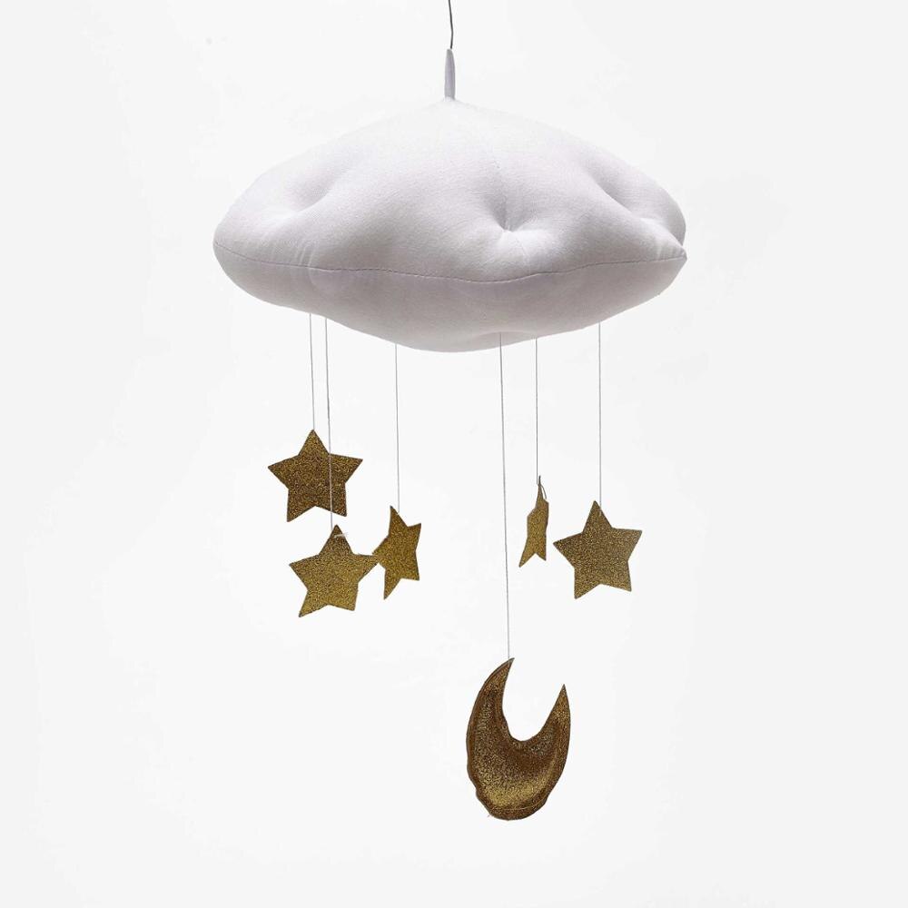 Ins nordisk børn soveværelse sky vedhæng fotografi rekvisit loft stjerner gør-det-selv ornament børneværelse baby værelse hængende dekorationer: Blomme