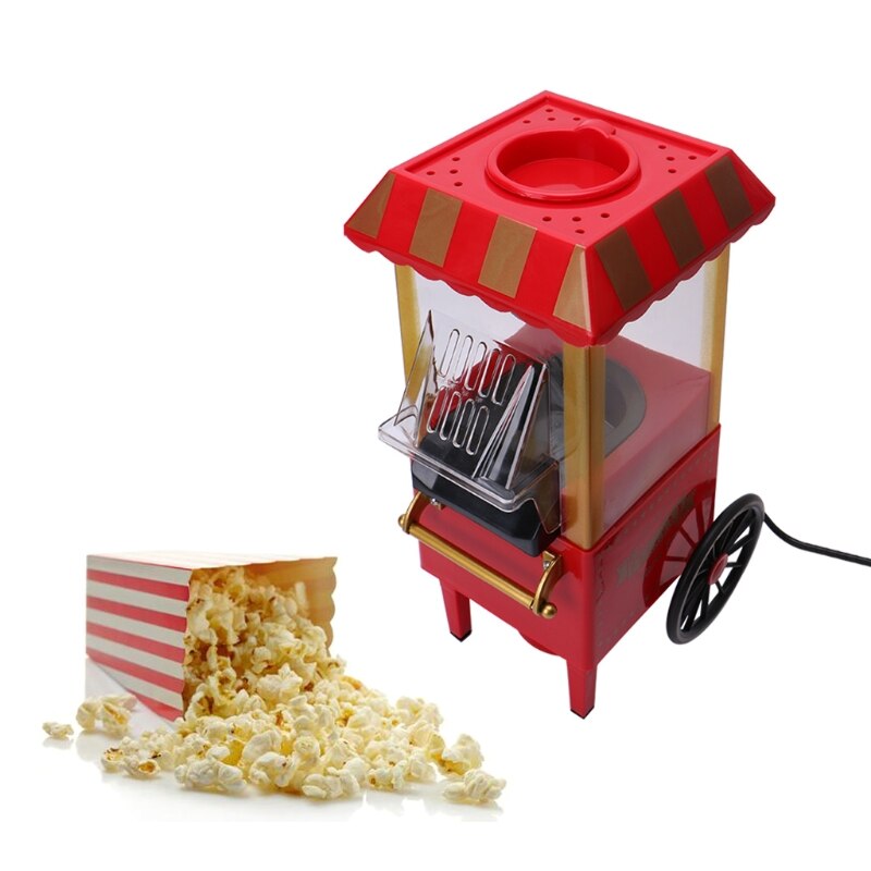 220V Useful Vintage Retro Electric Popcorn Popper Machine Home Party Tool, Eu Plug