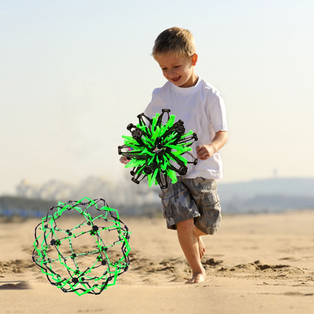 Baby Kids Throwing Ball Shrinking Ball Sphere Toy kindergarten telescopic Expanding Ball Toys for Children Adults