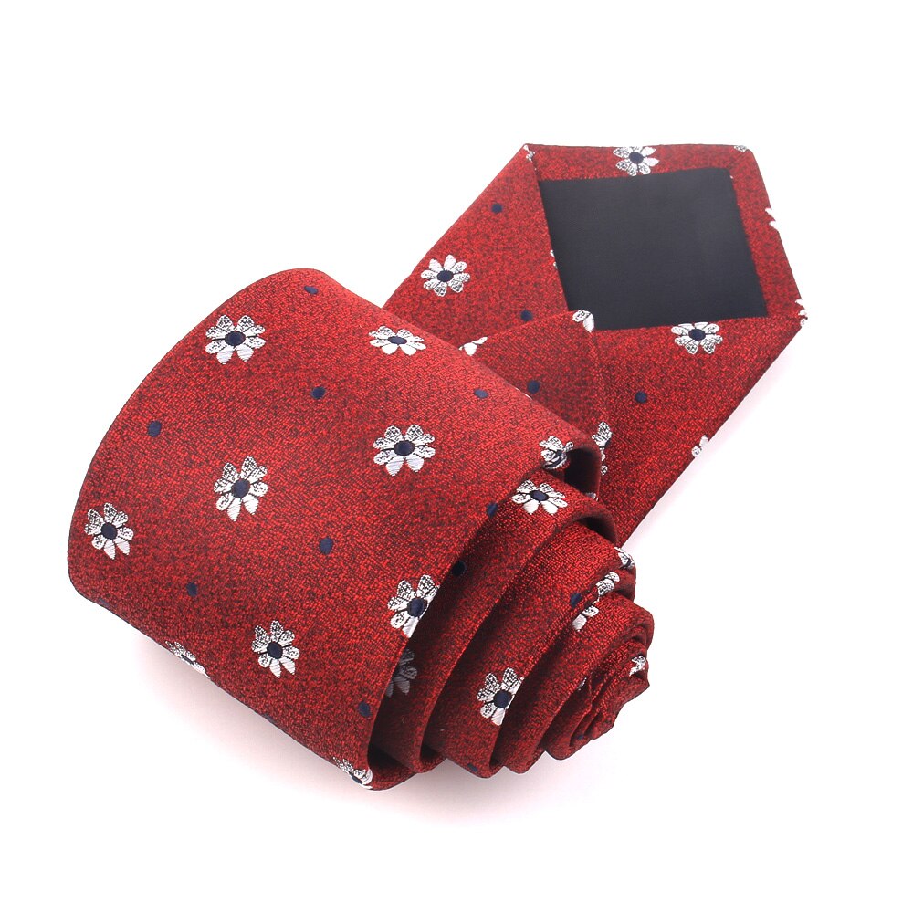 Cravate Jacquard classique à motif Floral pour hommes et femmes, pour costume d'affaires de mariage, Slim,