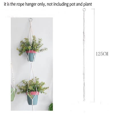 100%  håndlavede linnedpotteskuffer til blomsterpotte 100%  håndlavede linnetov plantebøjler: Btg 1006