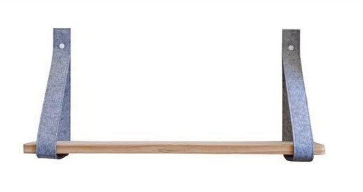 Nordic Eenvoudige Vilt Doek Houten Decoratieve Muur Plank Houten Muur Houder Rack Home Decoratie Creatieve Ambachtelijke Opslag Plank: Type 1