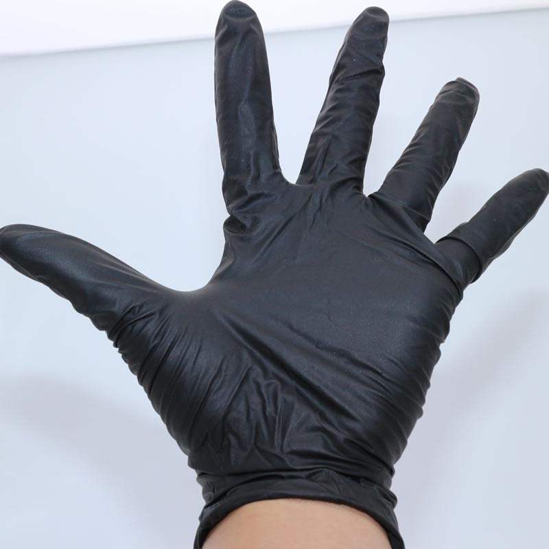 Qink wegwerp tatoeage handschoenen zwart latex nitril zacht voor tatoeage accessoires maat s/m/l 100 stuks