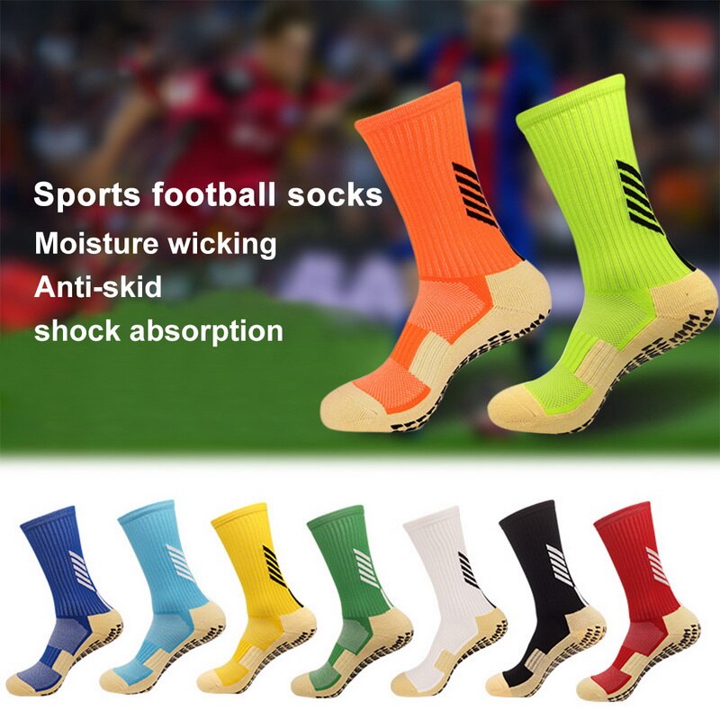 Football Socks Anti Slip Soccer Socks Men Sports Socks Good Cotton Calcetines The Same Type As The Trusox 9 Colors