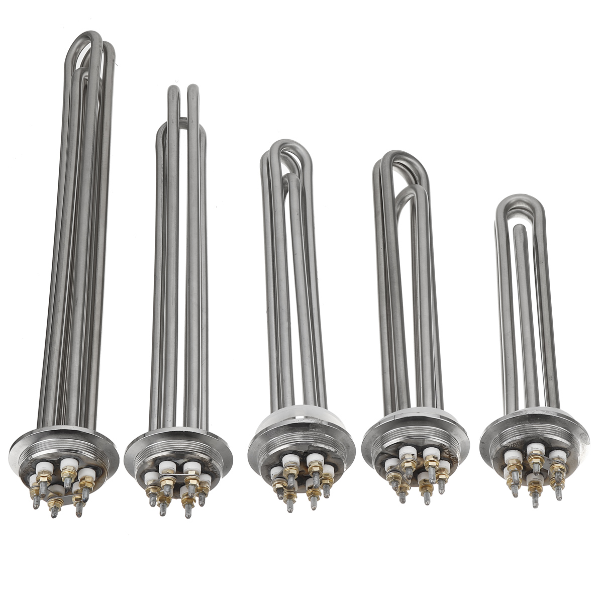 2" Tri-clamp (OD63) 220V Electrical Heating Element Immersion Water Heater Water Oil Heater Pipe 3/4.5/6/9/12KW All 304SUS