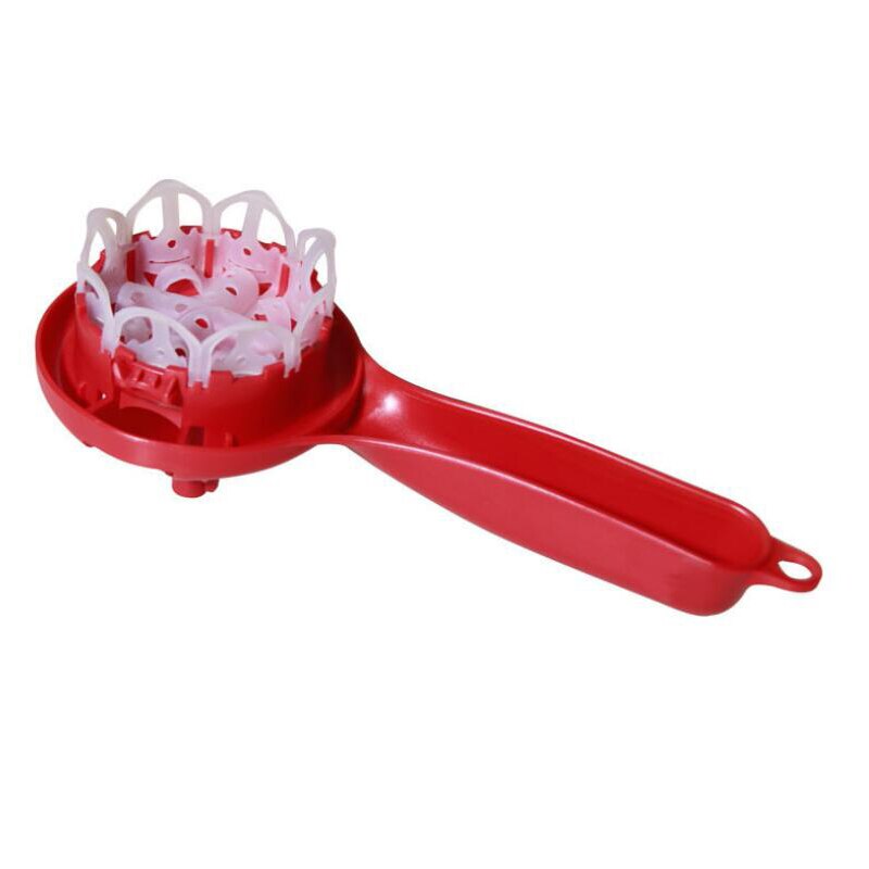 for 57-59MM Coffee Machine Brewing Head Clean Brush Espresso Silicone Coffee Machine Brushes Cafe Grinder Cleaner: Red