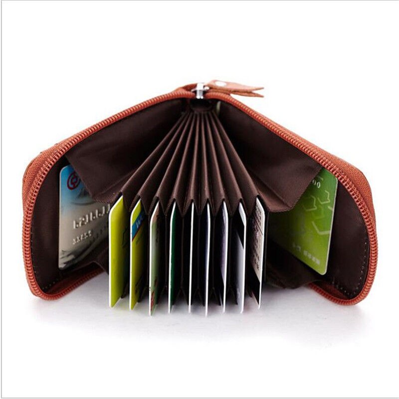 Leather Unisex Card Holder Wallets Female Credit Card Holders Women Pillow Card holder Purse